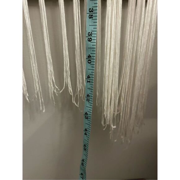 Atina Cristina rose print Kimono with fringe made in the U.S. one size Goth, rom - Picture 6 of 6